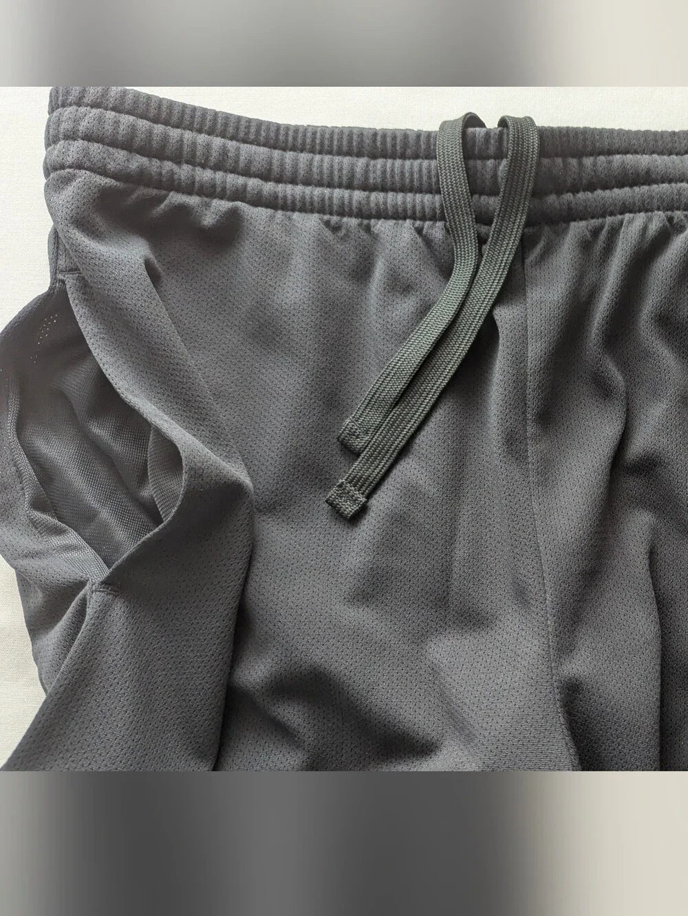 Athletic Works Black Men's Athletic Shorts with Drawstring